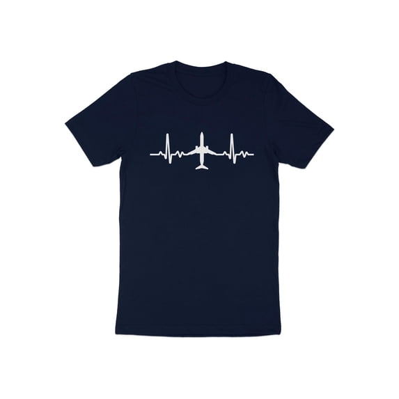 Airplane Airliner Plane Pilot Heartbeat Design Aviation Gift T-Shirt Flying Airplane Birthday Holiday Travel Presents Men Women Kids Tshirt