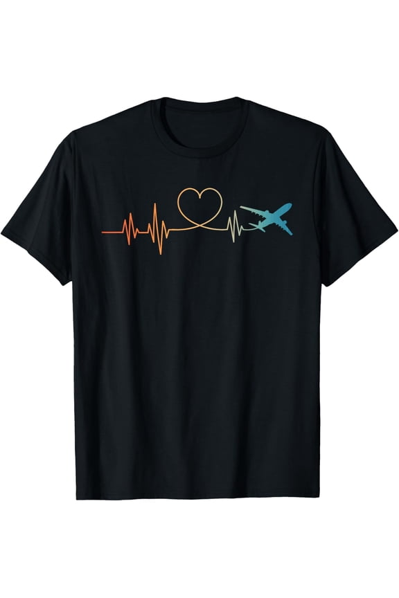 Airplane Art For Men Women Aviation Instructor Airline Pilot T-Shirt Casual Short Sleeve Shirt