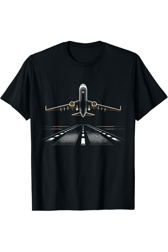 Airplane Aviation Aviator Flight Pilot T-Shirt men and women can wear, black, white, gifts