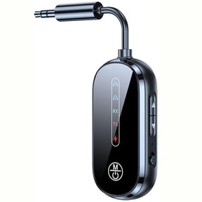 Airplane Bluetooth 5.4 Adapter,Bluetooth Transmitter and Receiver,2-in-1 Transmitter & Receiver for Dual AirPods or Headphones, Travel Essentials with 3.5mm AUX for Flight, TV, and Car Stereo