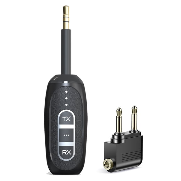Airplane Bluetooth 5.4 Adapter, Wireless Audio Transmitter for All Headphones, Bluetooth Adapter for TV,Car