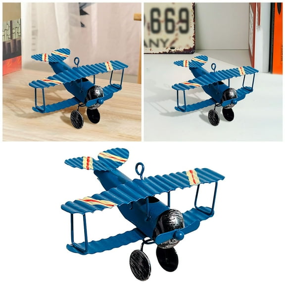 Airplane Cake Topper Antique Style Decoration For Birthday Wedding Party Celebration