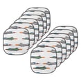 thumbnail image 1 of Airplane Chair Seating Cushion Set of 12, Jet-Planes Aviation Attack Modern Technology United Kingdom Model Illustration, Seat Pads for Office with Anti-slip Backing, 16"x16", Multicolor, by Ambesonne, 1 of 7