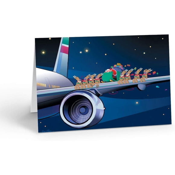 Airplane Christmas Cards