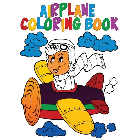 Airplane Coloring Book: Activity Book for Kids, (Paperback)