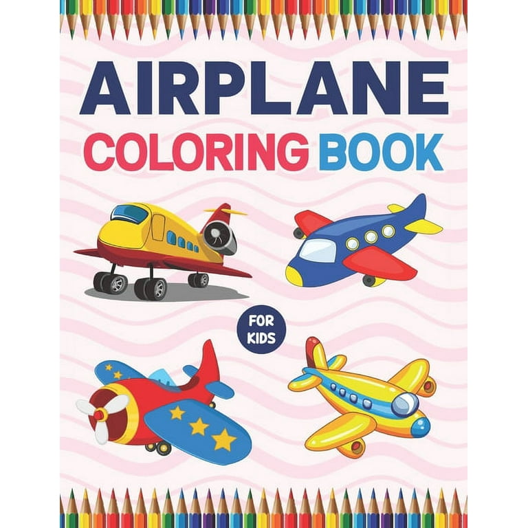 The Airplane Activity Book For Kids Ages 4-8: Fun Airplane Activities  Including Puzzles, Copy The