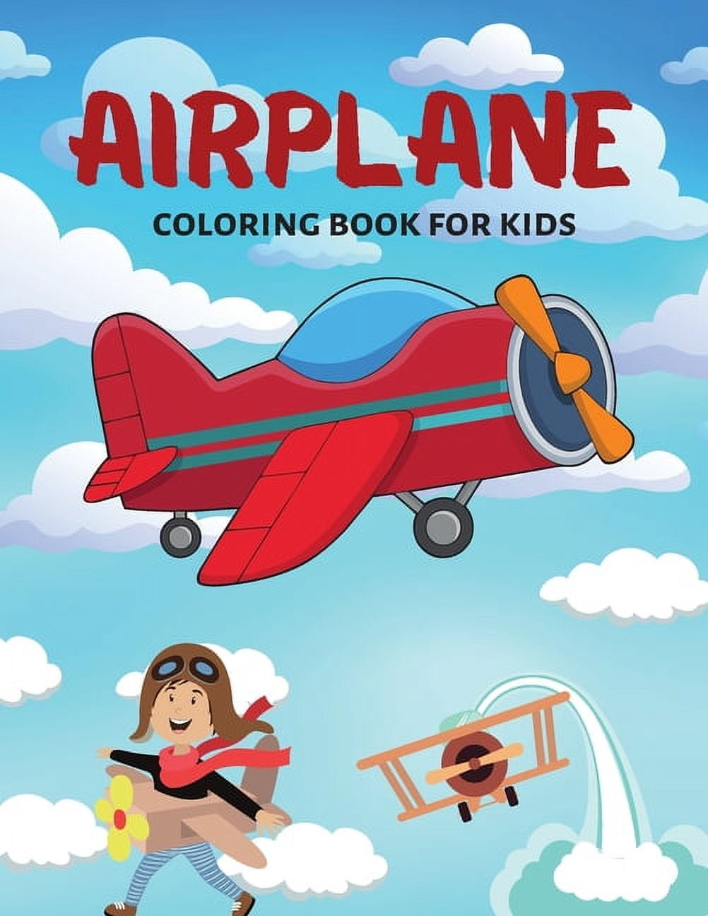 Airplane Coloring Book For Kids Beautiful Coloring Designs with