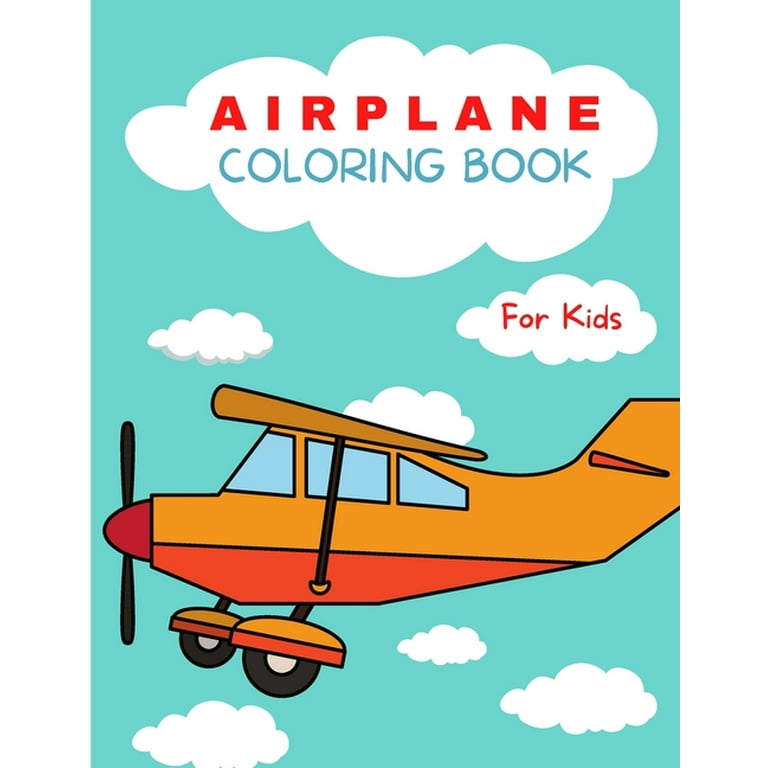 Paper Airplane Kit For Kids Ages 8-12: Activity Coloring, Drawing