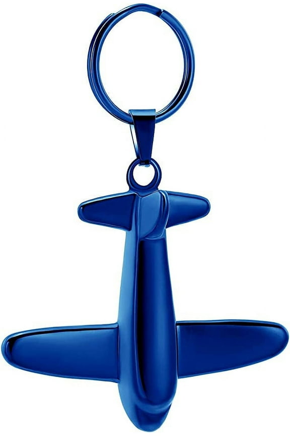 Airplane Cremation Keychain for Ashes Always In My Heart Urn Locket Cremation Jewelry Stainelss Steel Airplane Memorial Keepsake Keychain for Human Ashes Pet Ashes