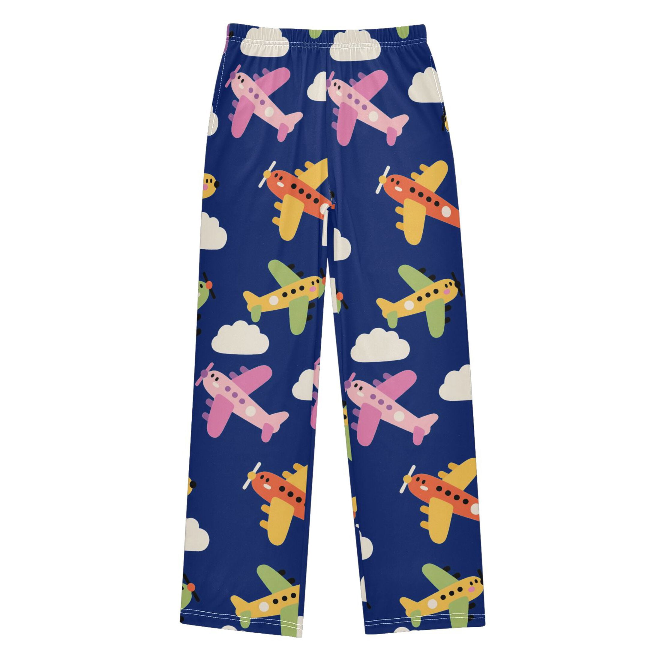 Airplane Dark Pattern Pajama Pants Soft Lightweight Lounge Pants ...