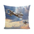 Airplane Decorative Standard Size Pillowcase,Flight Picture Aviation