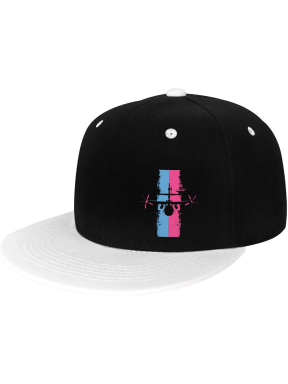 Airplane Flat Bill Hats Contrast Hip Hop Baseball Cap Unisex Snapback Rock Caps