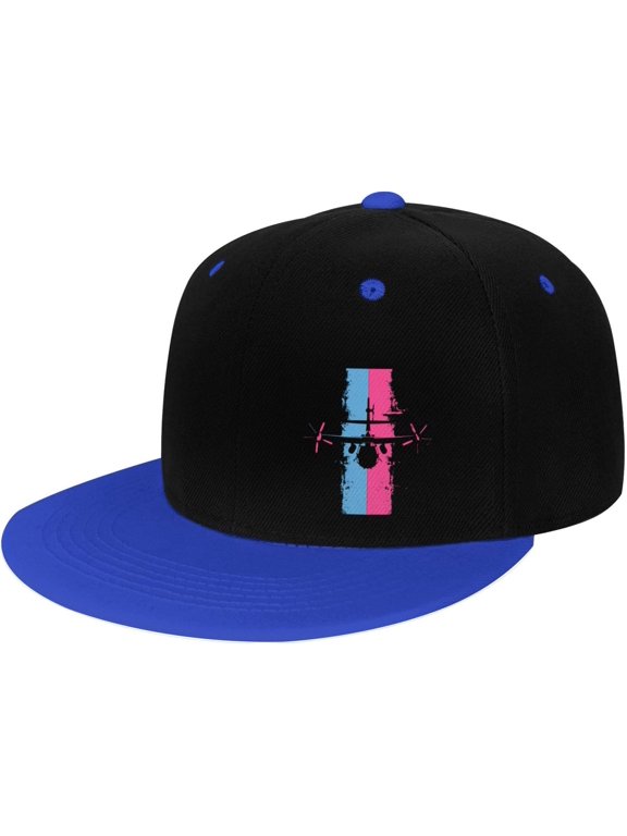Airplane Flat Bill Hats Contrast Hip Hop Baseball Cap Unisex Snapback Rock Caps