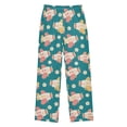 thumbnail image 1 of Airplane Flower Pattern Pajama Pants Soft Lightweight Lounge Pants Bottoms Sleep Pants Warm Comfy, 1 of 9