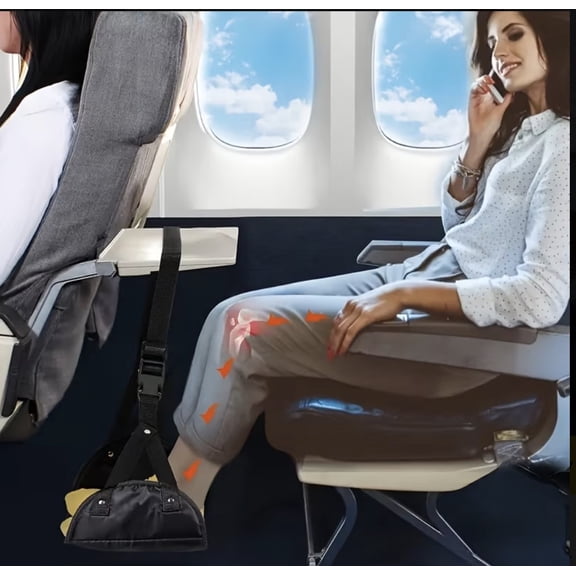 Office Foot Hammock Under Desk, Airplane Foot Hammock, Foot rest, Adjustable Desk Foot Rest for Work at Home Comfort Leg Fatigue Feet