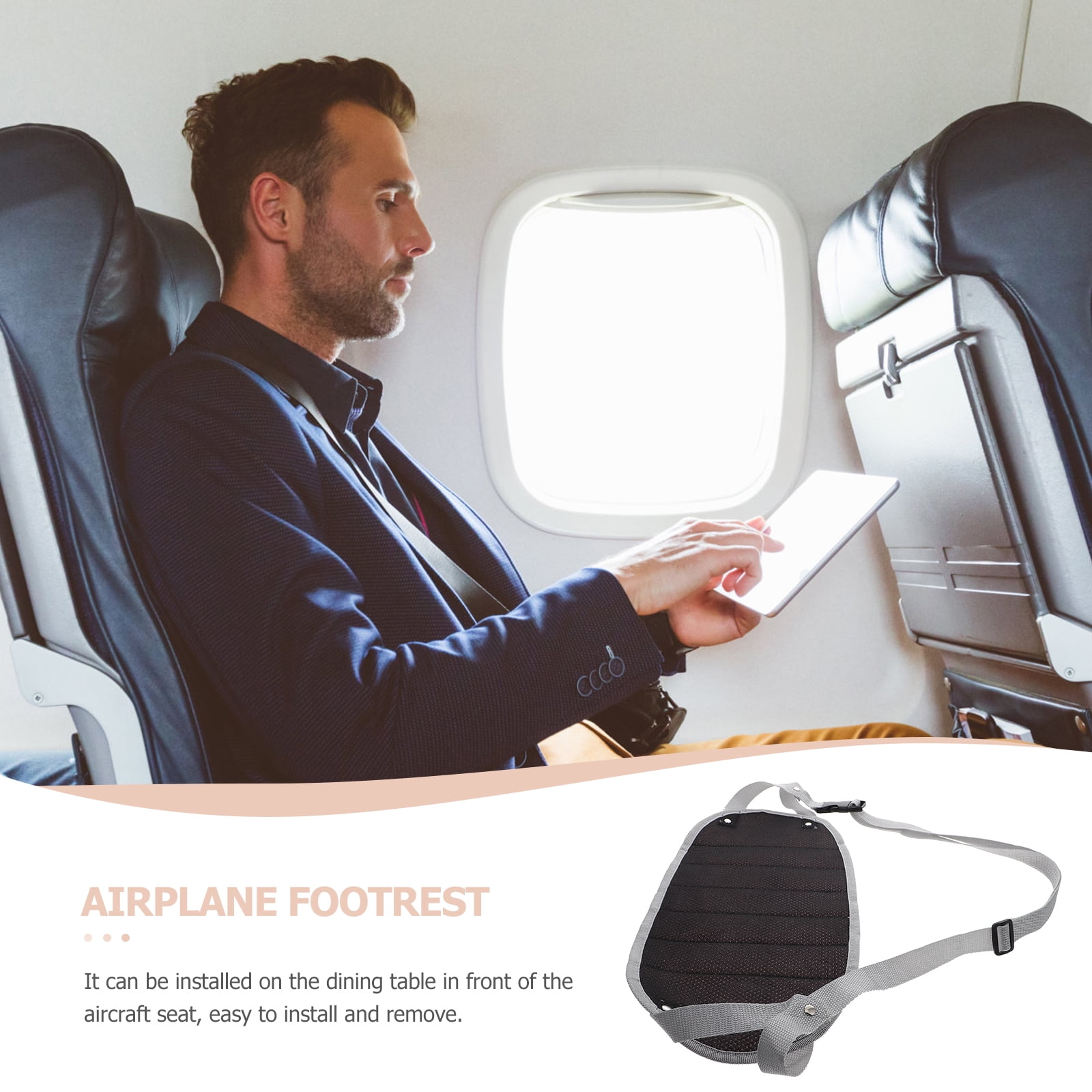 Airplane Footrest 1 Set Foot Hammock Airplane Footrest Comfy Foot