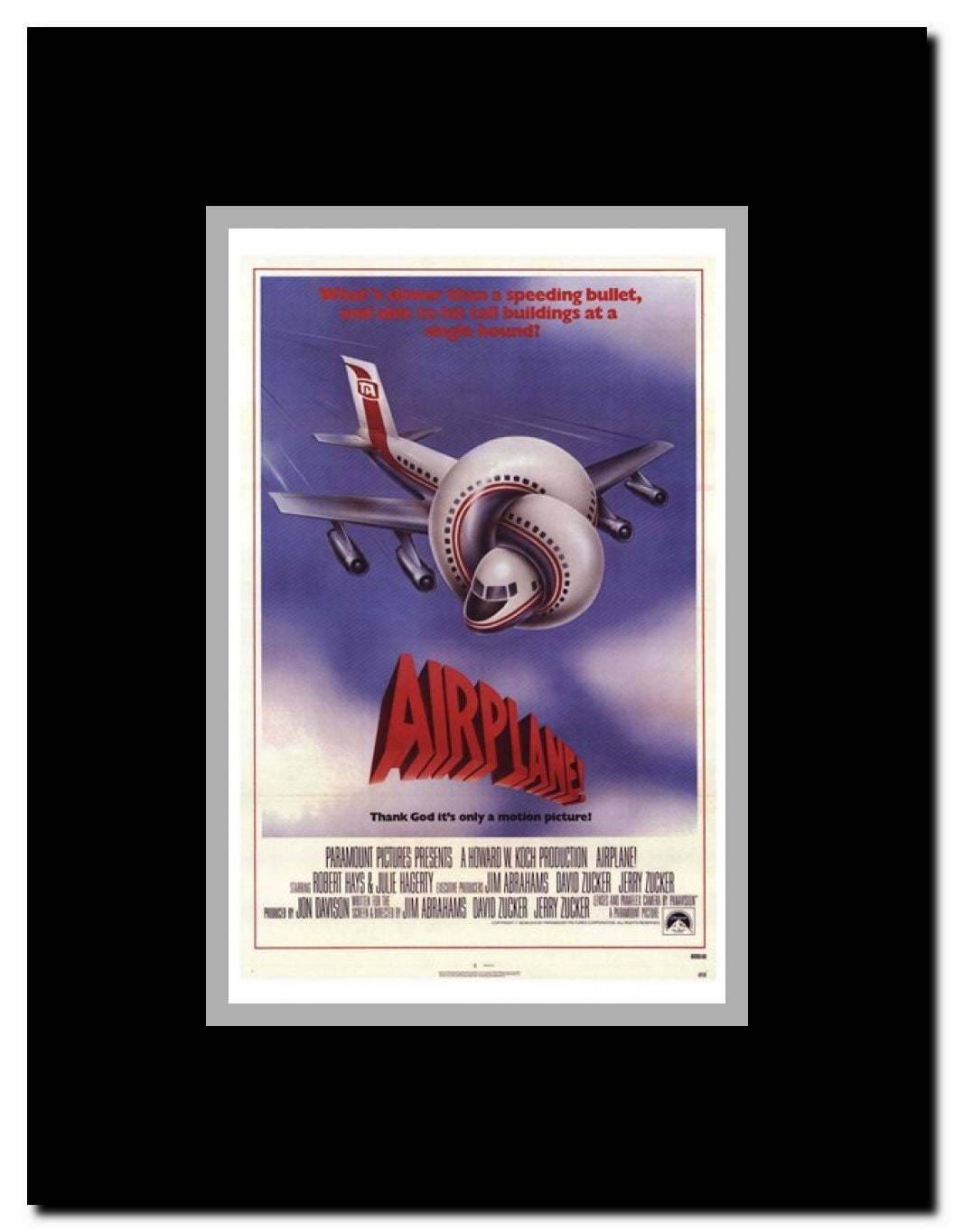 Airplane Framed Movie Poster