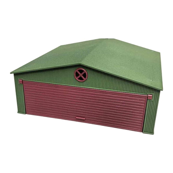 Airplane Hangar Accessory Airport Hangar Model with Light Door Window Durable Plastic for 1:72 Fighter Use