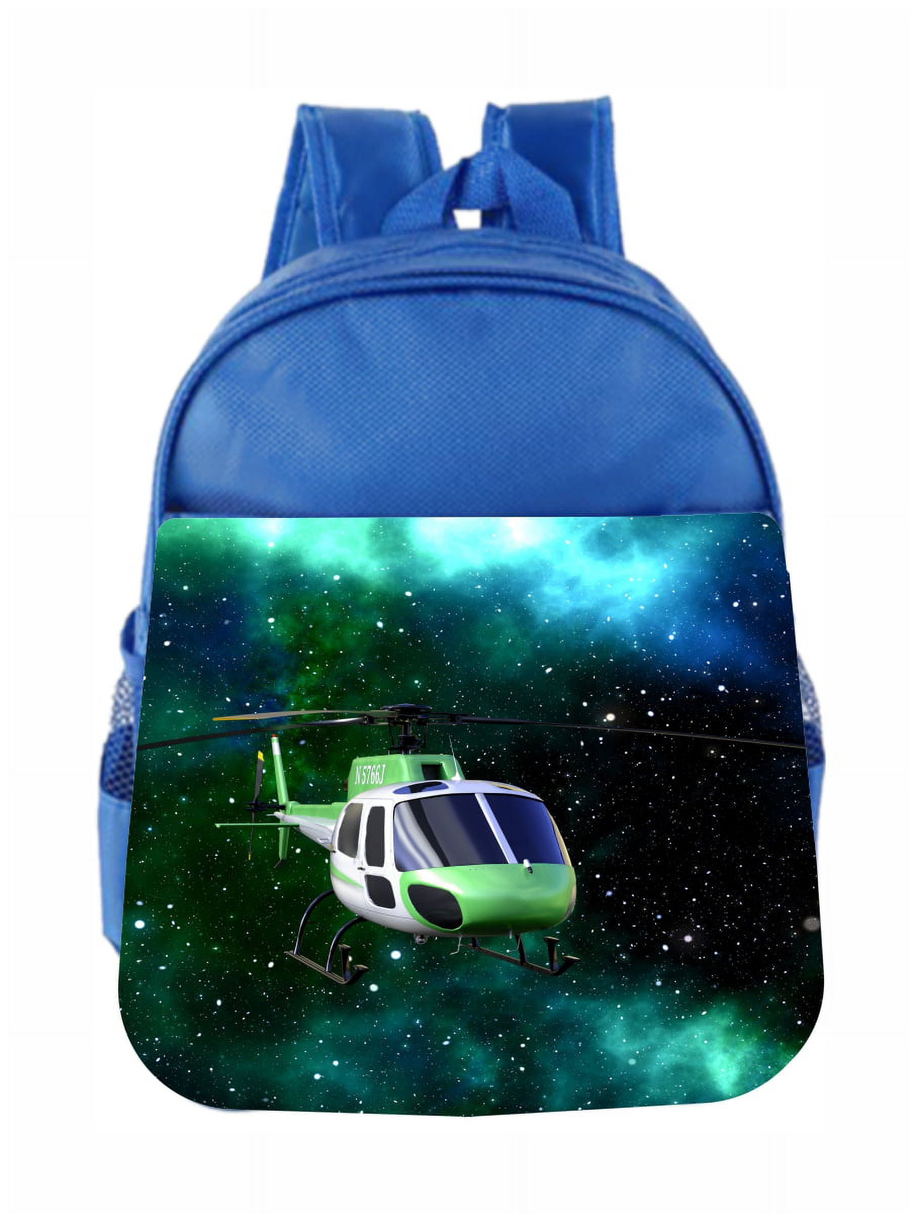 cfpolar Cartoon Helicopter Airplane Mini Backpack for Kids, Toddler  Backpacks for Boys Girls, Lightweight Waterproof Preschool Backpack School