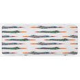 thumbnail image 1 of Airplane Kitchen Mat, Jet-Planes Aviation Attack Modern Technology United Kingdom Model Illustration, Plush Decorative Kitchen Mat with Non Slip Backing, 47" X 19", Multicolor, by Ambesonne, 1 of 1