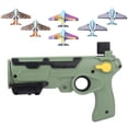 thumbnail image 1 of Airplane Launcher Toy with 6 Foam Glider Planes - Catapult Plane Launcher Outdoor Flying Toys Idea Birthday Gift Set Yard Game Activities Army Green, 1 of 5