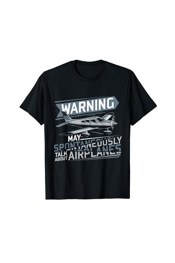 Airplane Lover Men Boys Kids Aviation Pilot T-Shirt