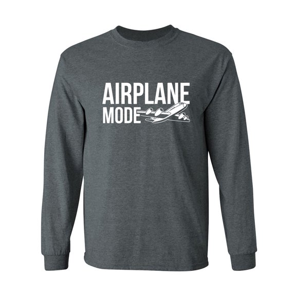 Airplane Mode Adult Long Sleeve T-shirt