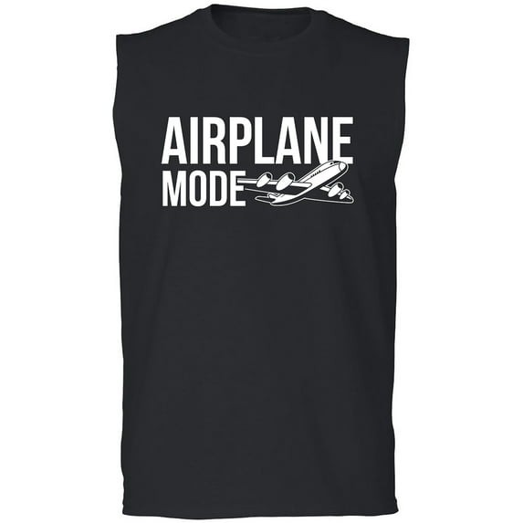 Airplane Mode Adult Sleeveless Tee