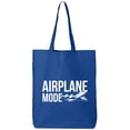 thumbnail image 1 of Airplane Mode Cotton Canvas Tote Bag, 1 of 1