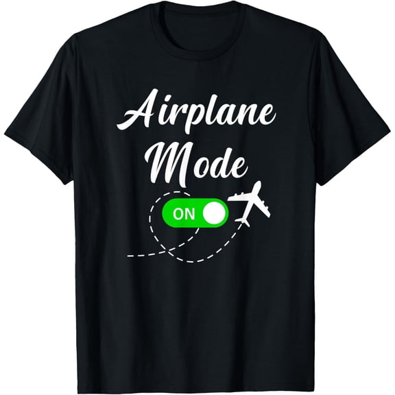 Airplane Mode Funny Travel Pilot Plane Vacation T-Shirt