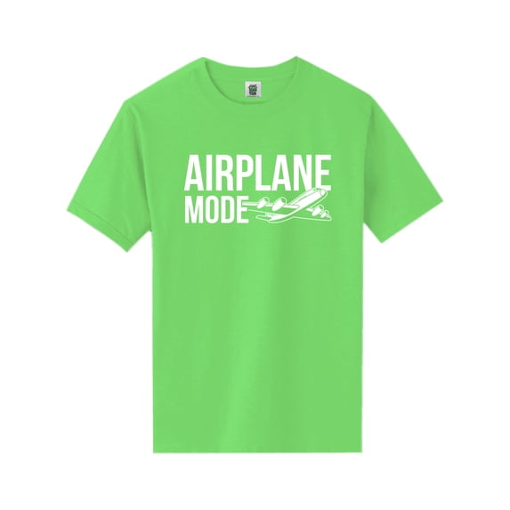 Airplane Mode Short Sleeve Neon T-Shirt