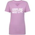 thumbnail image 1 of Airplane Mode Womens V-Neck T-Shirt, 1 of 3