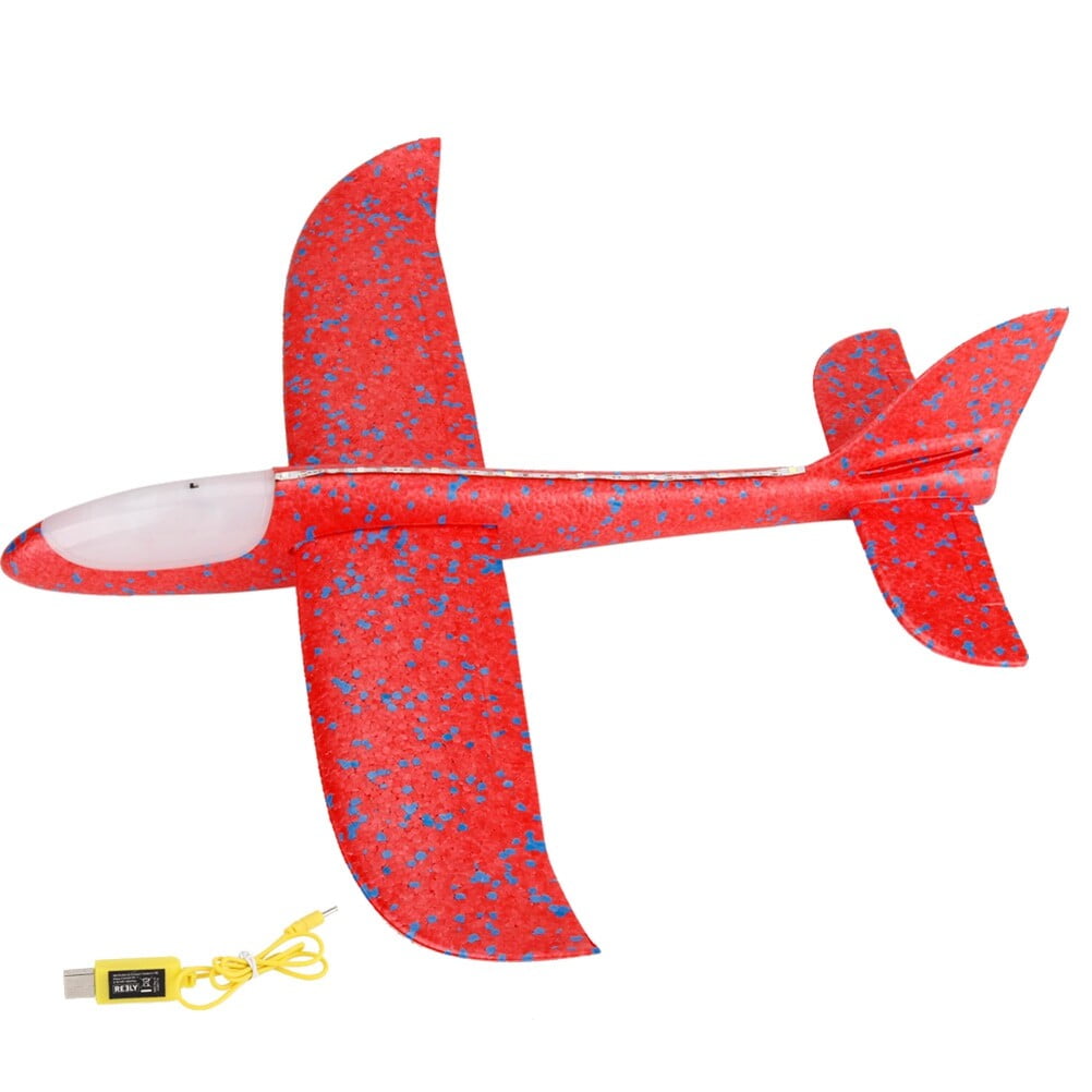 Airplane Model Manual Throwing Whirly Flying Glider Planes with LED