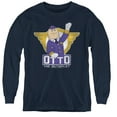thumbnail image 1 of Airplane Otto Youth Long Sleeve T-Shirt Tee Navy, 1 of 1