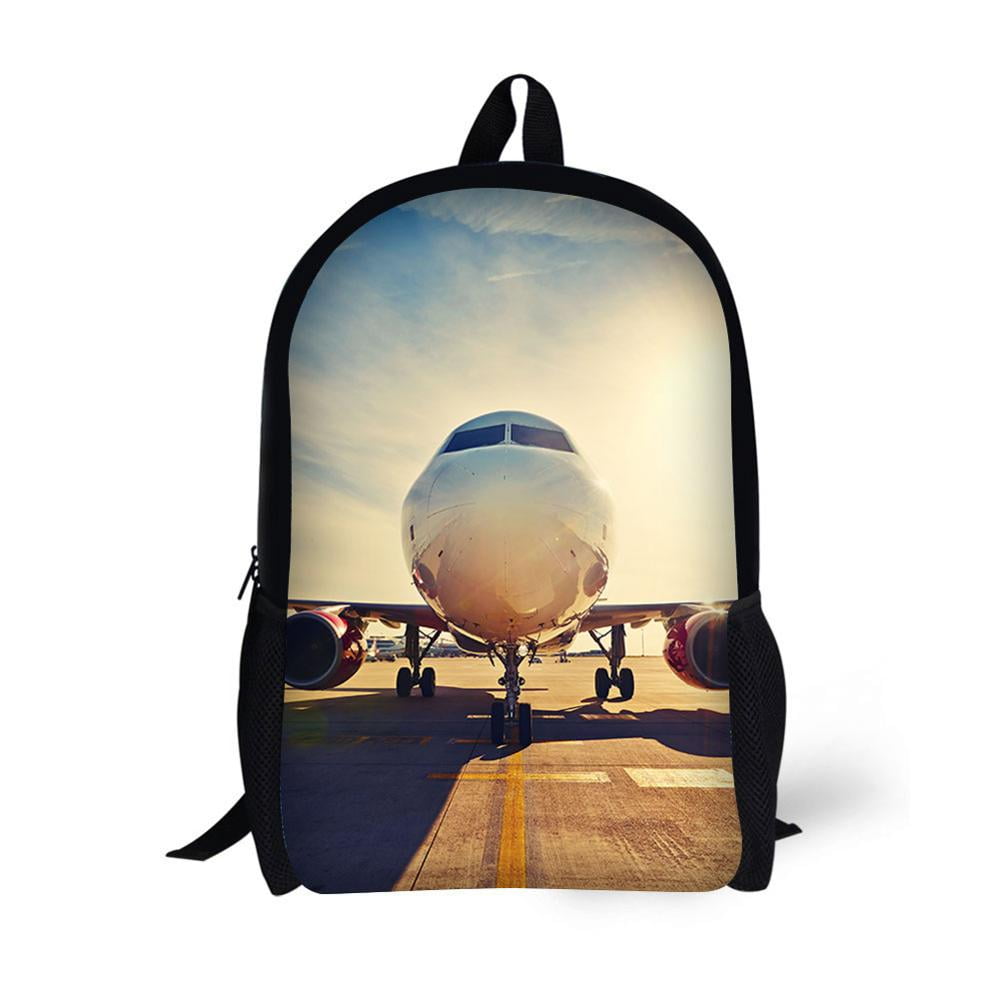Print Airplane Pattern Backpack main image 0