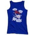 thumbnail image 1 of Airplane Picked The Wrong Day Junior Women's Tank Top Royal Blue, 1 of 1