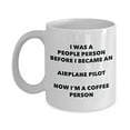 thumbnail image 1 of Airplane Pilot Coffee Person Mug - Funny Tea Cocoa Cup - Birthday Christmas Coffee Lover Cute Gag Gifts Idea, 1 of 1