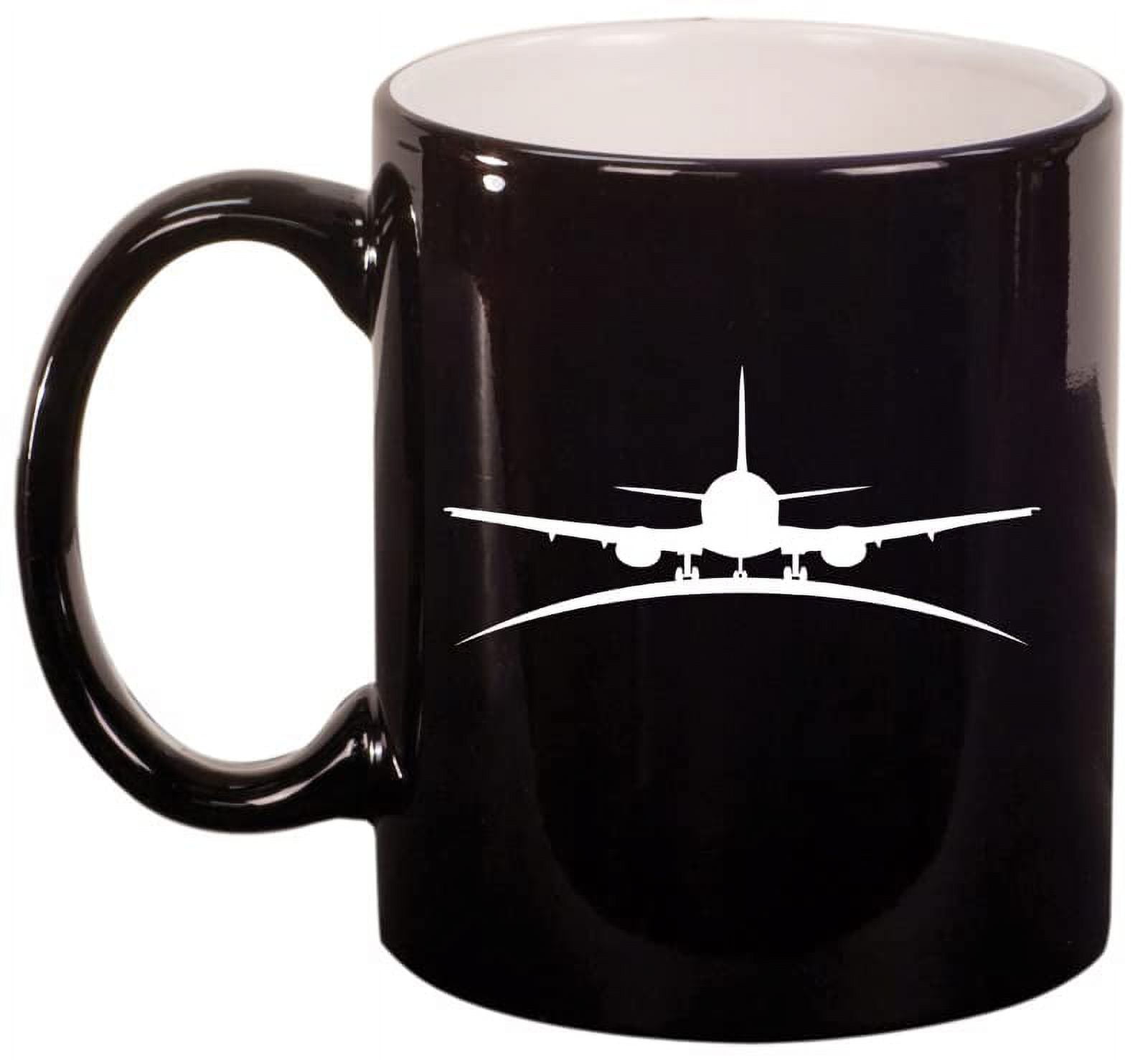 Airplane Pilot Flight Attendant Ceramic Coffee Mug Tea Cup Gift for Him