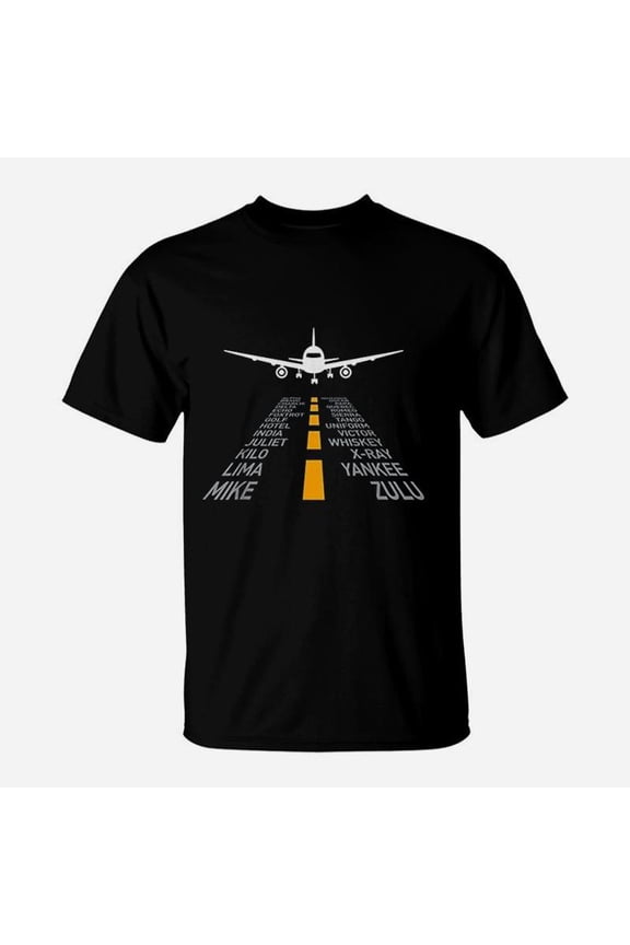 Airplane Pilot Gifts Airport Runway Phonetic TShirt