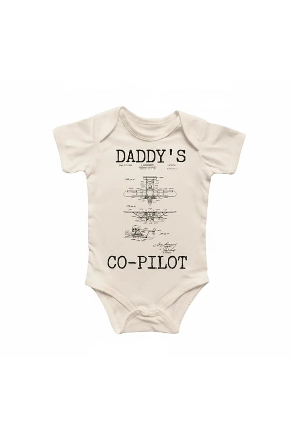 Airplane Pilot Newborn Gift Baby Bodysuit
