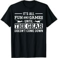 thumbnail image 1 of Airplane Pilot Vintage It'S All Fun And Games Until The Gear T-Shirt, 1 of 3