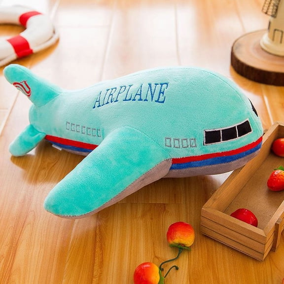 Airplane Plush Pillow - Large Simulation Aircraft Stuffed Toy for Kids, Soft Back Cushion for Sleeping and Home Decor – Sizes A-E (15.7 Inches)