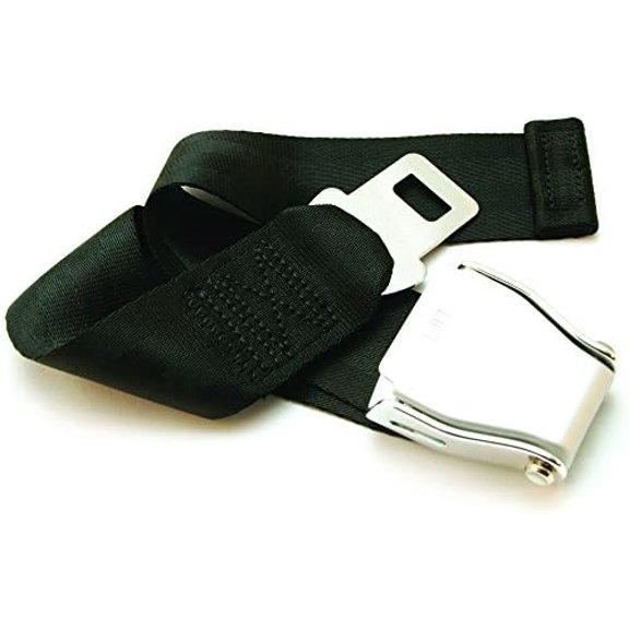 Airplane Seat Belt Extender E4 Safety Certified Adjustable 924 Inches Fits Most Major Airlines (Not for Southwest) Secure Locking Buckle + Carry Pouch & Owners Card