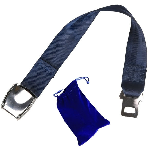 Idpoo Type A Aircraft Airplane Seat Belt Extender Universal Adjustable 7-25" Blue