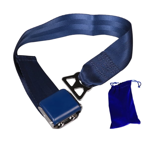 Airplane Seat Belt Extender for Southwest Airlines Older plane 737-700 ONLY,Adjustable length 7-25" Seatbelt Extension,Blue Velour Carrying Case Free (1 PCS)