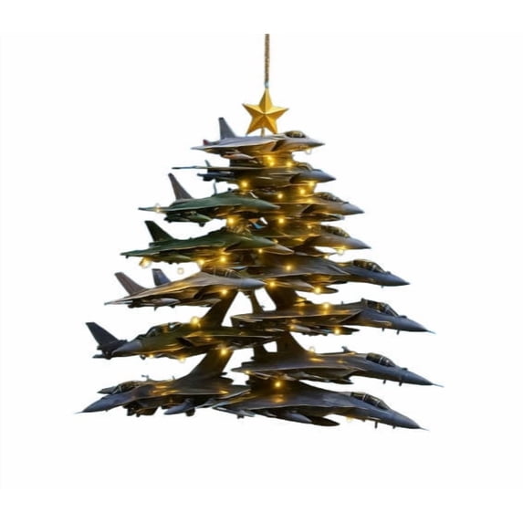 Airplane Series Christmas Decorations, Unique Aviation Ornaments for Holiday Decor, Quality Materials for Indoor, Outdoor Use, Perfect Gift for Aviation Enthusiasts