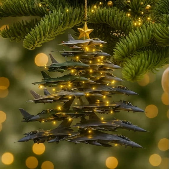 Airplane Series Christmas Decorations Unique Aviation Themed Ornaments For Indoor And Outdoor Use Lightweight Easy To Hang And A Thoughtful Gift For Aviation Enthusiasts