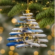 Airplane Series Christmas Decorations Unique Aviation Themed Ornaments For Indoor And Outdoor Use Lightweight Easy To Hang And A Thoughtful Gift For Aviation Enthusiasts