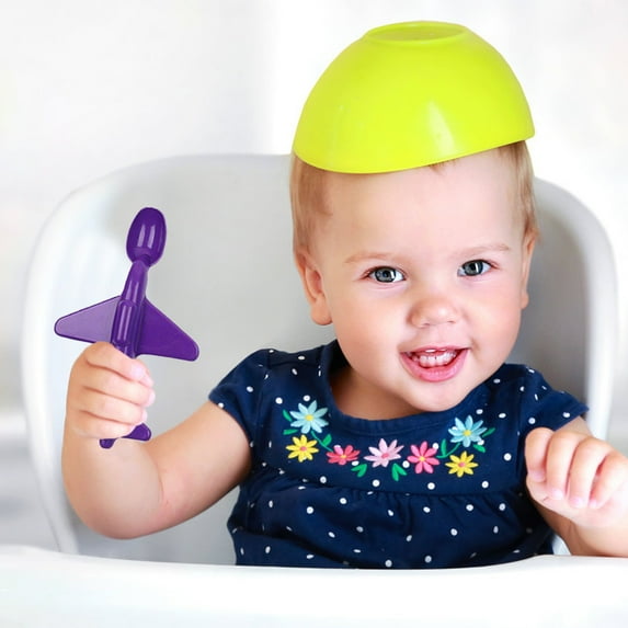 Airplane Spoon for Kids Childrens Dining Utensil Cute Airplane Design Tableware Ideal for Boys Girls