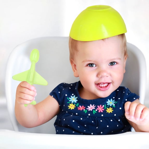 Airplane Spoon for Kids Childrens Dining Utensil Unique Shaped Cutlery Kitchen Tableware Accessories